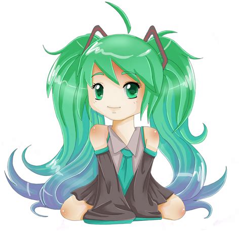 Miku Hatsune Sitting By Magicmoonbird On Deviantart