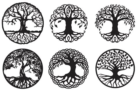 Celtic Tree Of Life Bundle Vector Cdr Dxf Eps Svg Ai Laser Cut Cnc