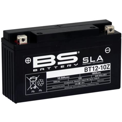 Batterie BS BATTERY SLA sans entretien activé usine BT12 10Z