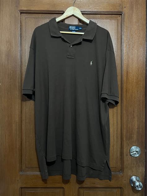 Ralph Lauren Polo Shirt Choco Brown Men S Fashion Tops Sets