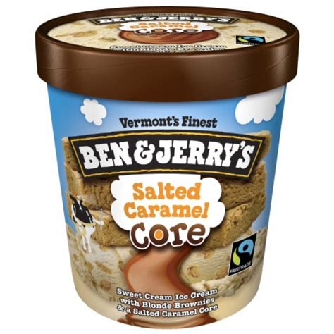 Ben And Jerrys Ice Cream Salted Caramel Core 8 1 Pt 8 Ct 16 Oz Qfc