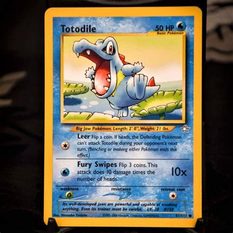 Pokemon Trading Card Totodile Neo Genesis Common Mint 81 111 Non Holo