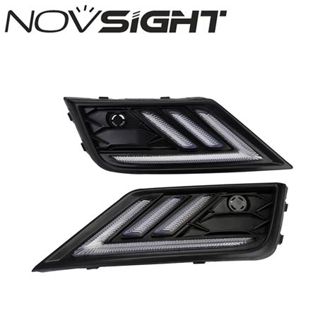 NOVSIGHT Auto Car LED Daytime Running Lights DRL White Blue Yellow Turn