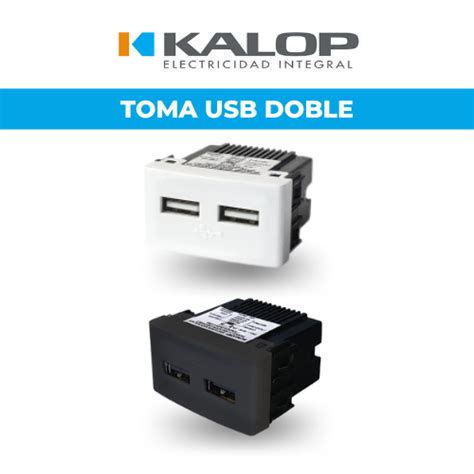 Módulo toma USB doble KALOP