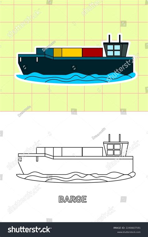 Colouring Pages Transportaion Cartoon Kids Stock Vector Royalty Free