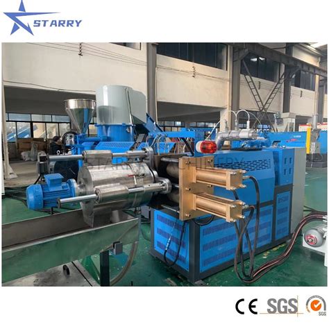 Two Stage Recycling Pelletizing Machine For Film Woven Bag Fiber