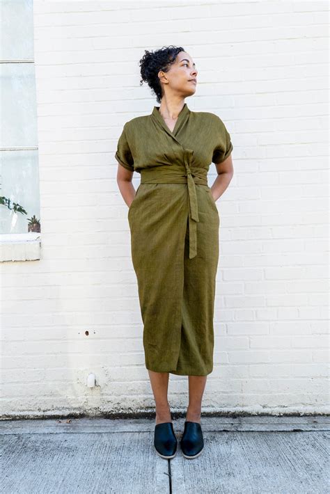 Wildwood Wrap Dress Sewing Pattern Printed Sew House Seven