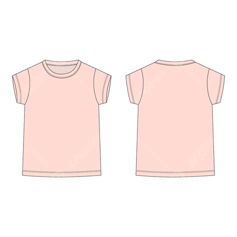 Pink T Shirt Template