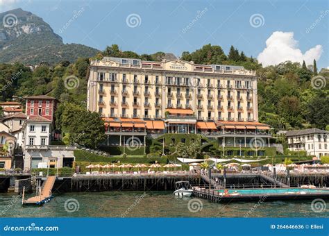 View of the Luxury Grand Hotel Tremezzo with Swimming Pool on the Shore ...