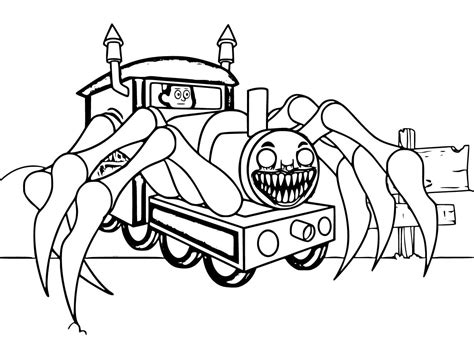 Choo-Choo Charles Free coloring page - Download, Print or Color Online ...