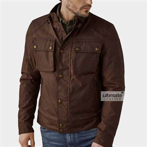 Get Mens Dark Brown Jacket Cotton Jacket For Men