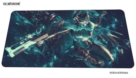 Warframe Mouse Pad Gamer 80x40cm Gaming Mousepad Locked Edge Notbook