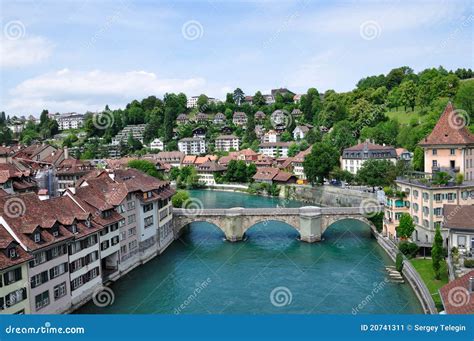 Old Town of Bern, Switzerland Stock Image - Image of business, brick ...