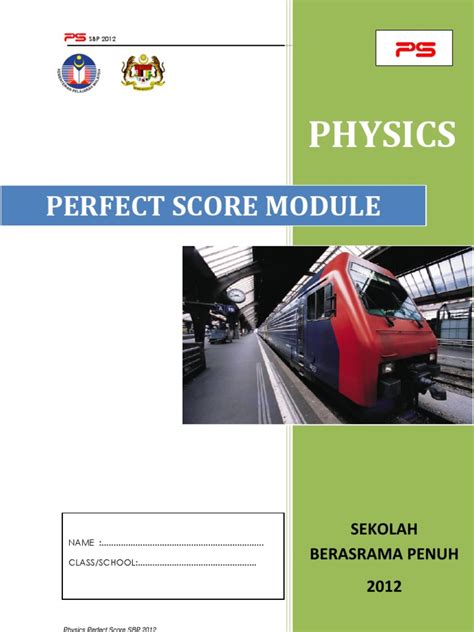 Modul Perfect Score Sbp Fizik Spm 2012 Download Free Pdf Force Waves