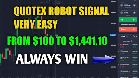 Quotex ROBOT Signal Is Very Easy From 100 To 1 441 10 Best