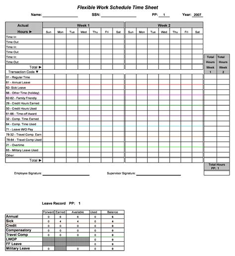 Retail Employee Schedule Template