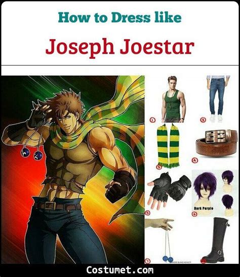 Joseph Joestar Costume For Cosplay And Halloween Joseph Joestar Cool