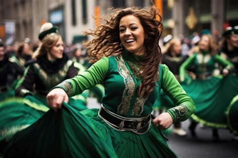 Premium Photo The Vibrant Spirit Of St Patricks Day In A Bustling