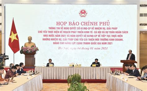 Chính Phủ Ban Hành Nghị Quyết 01 Và 02 Nq Cp Năm 2021 Báo điện Tử