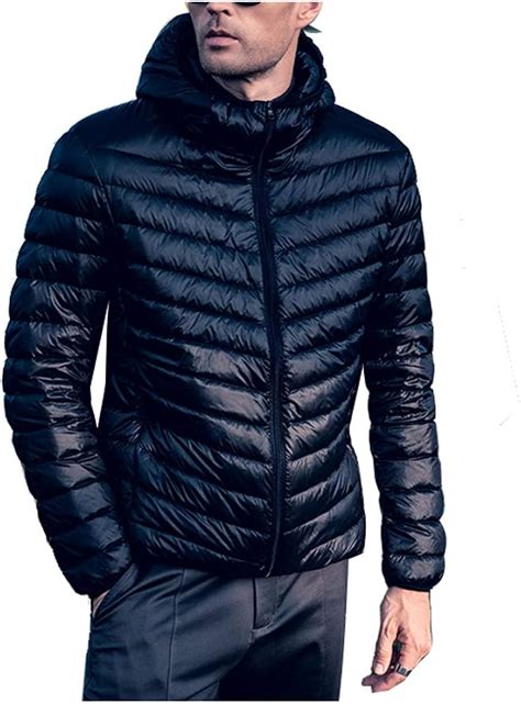 Chaqueta De Plumas Hombre Puffer Coat Down Jacket Plegable Ligero