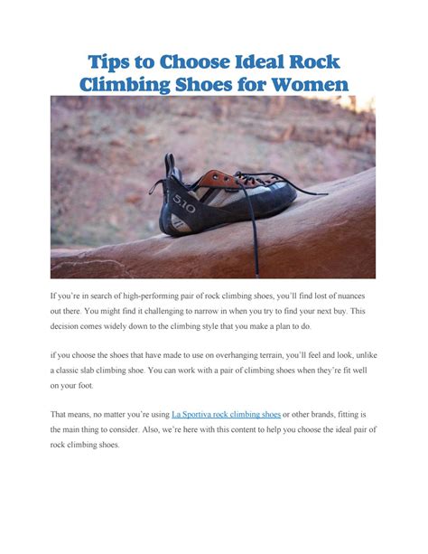 La sportiva rock climbing shoes by Gear Trade - Issuu