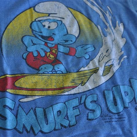 Old Navy Tops Smurfs Tshirt Surfs Up Tee Poshmark