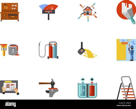 Construction Icon Set Stock Vector Image And Art Alamy