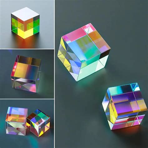 Optical Glass X Cube Dichroic Cube Design Cube Prism Rgb Combiner Splitter Educational T