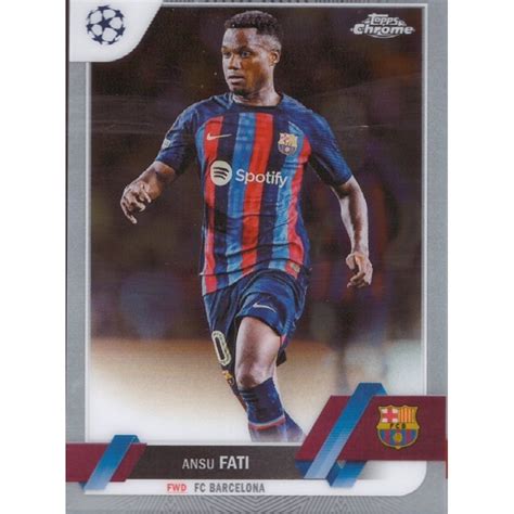 Offer Soccer Cards Ansu Fati Barcelona Topps Chrome Uefa Competitions