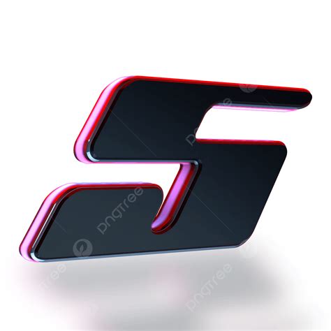 Pink Number 3d Images 3d Futuristic Black Pink Number Five Pink