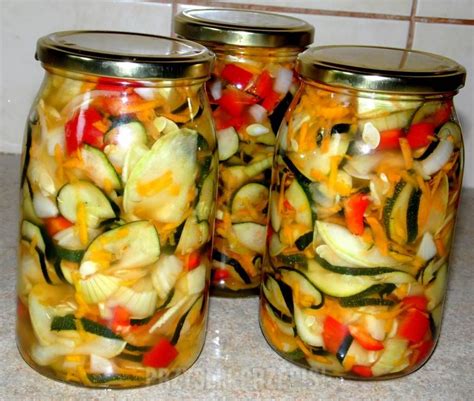 Sa Atka Z Cukinii I Papryki Na Zim Recipe Meals In A Jar Food And