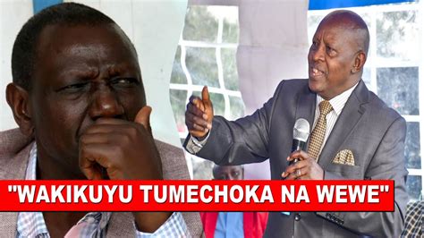 Drama Listen To What Nyeri Governor Mutahi Kahiga Told Ruto Face To