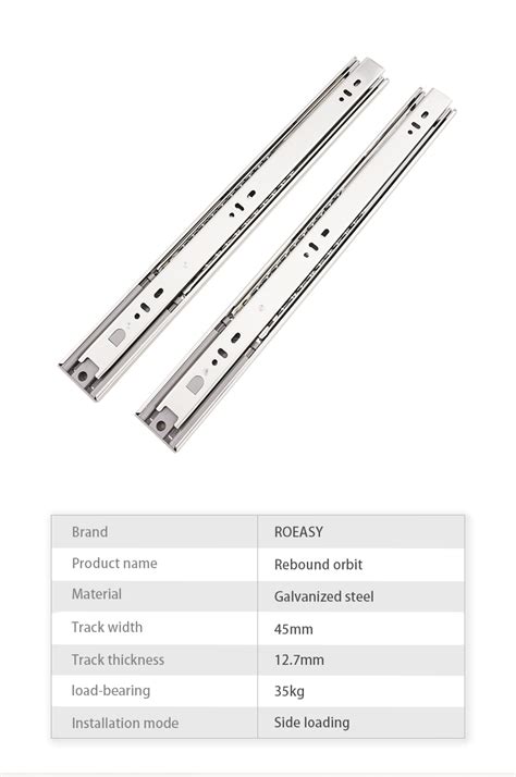 Roeasy Ryt Soft Close Drawer Slide Furniture Ball Bearing Telescopic