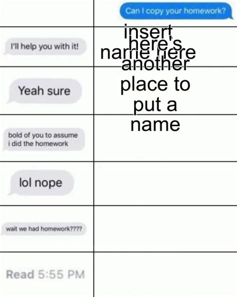 Can I Copy Your Homework Alignment Chart Meme Template — Kapwing