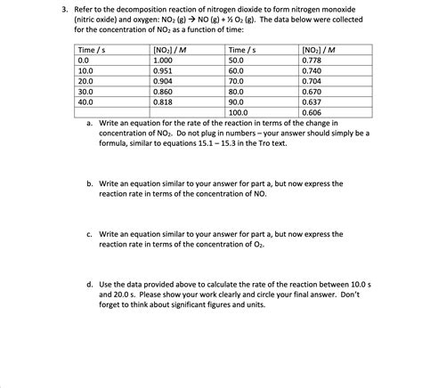 Solved Refer to the decomposition reaction of nitrogen | Chegg.com 