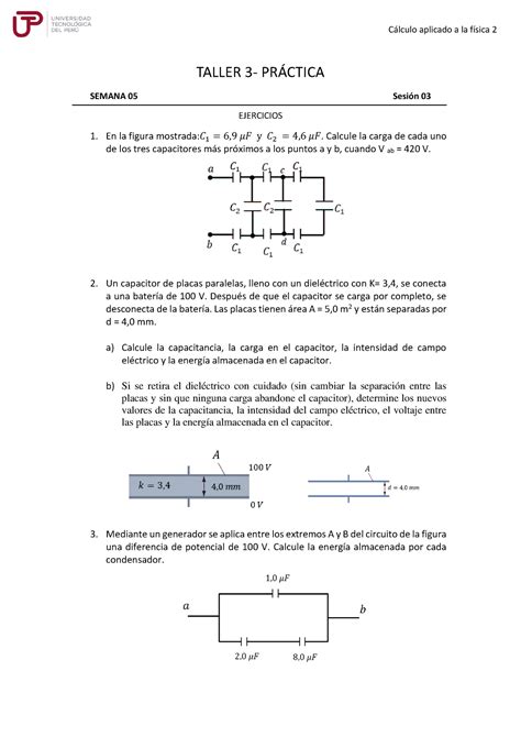 Taller 3 CAF 2 Clculo aplicado a la fÌsica 2 TALLER 3 PRÁCTICA