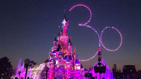 Disneyland Paris 30th Anniversary Drone Show Disney D Light 4K