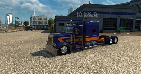 Peterbilt 389 Rollin Transport Purple Skin Ets2 Mods