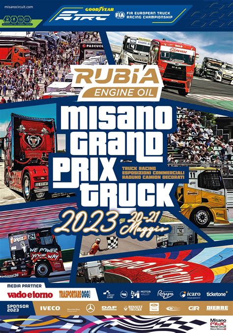 Rubia Engine Oil Misano Grand Prix Truck Camion E Furgoni