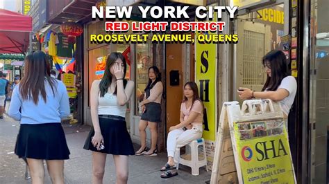 New York Citys Red Light District Walk Roosevelt Avenue Queens Nyc