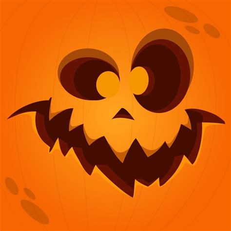 Premium Vector | Vector set of scary halloween pumpkins head