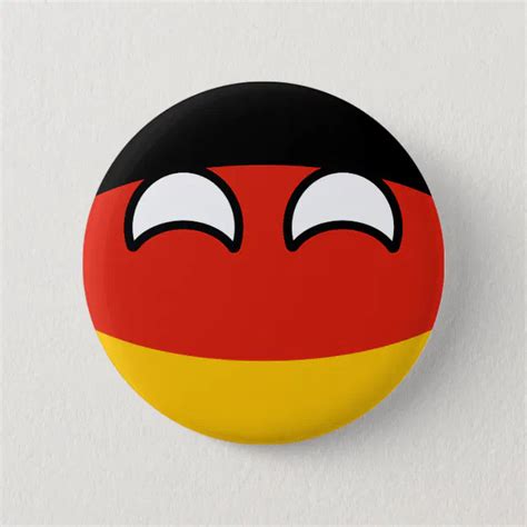 Funny Trending Geeky Germany Countryball Button Zazzle