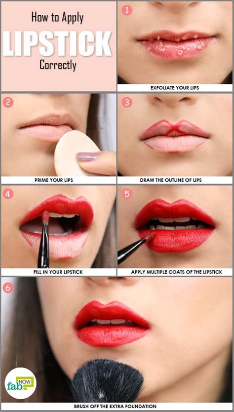 How To Apply Lipstick Step By Step