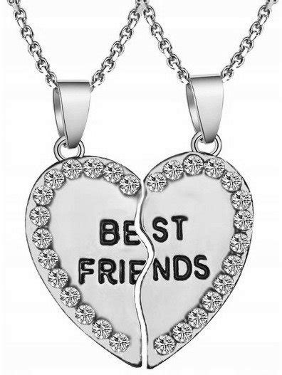 Naszyjnik Best Friends Srebrny Damski Serce W Edibazzar Moda