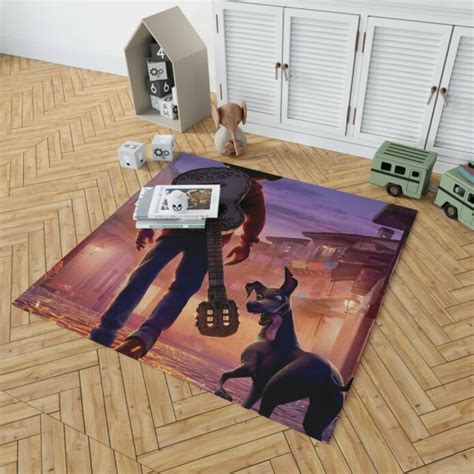 Coco Movie Dante Guitar Miguel Rivera Bedroom Living Room Floor Carpet Rug