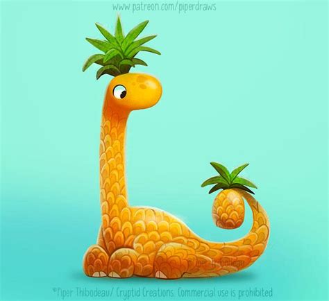 Fruit-Bearing Dino 2 - Illustration by Cryptid-Creations