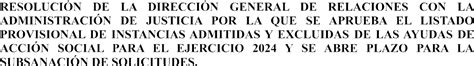 INTERSINDICAL CANARIA JUSTICIA Acción Social 2024 Plazo de Consulta