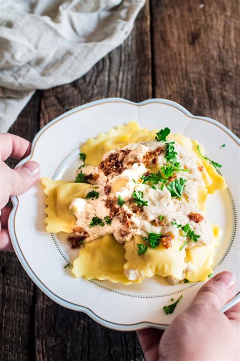 Ravioli In Creamy Truffle Sauce Olivia S Cuisine