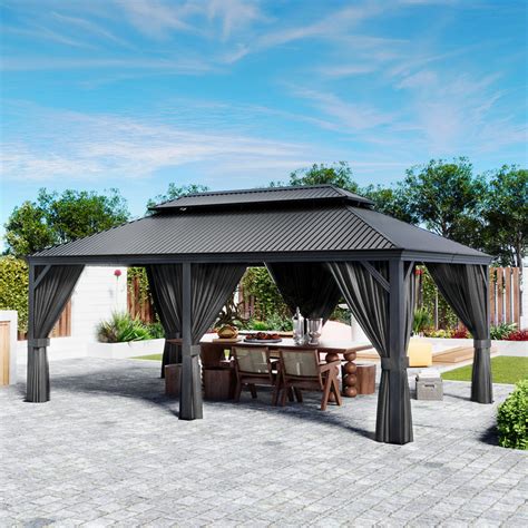 Egeiros Life Ft W X Ft D Aluminum Patio Gazebo Reviews Wayfair