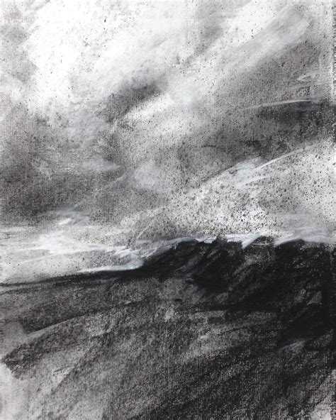 David Brown Painter About Landscape Drawings Charcoal Drawing